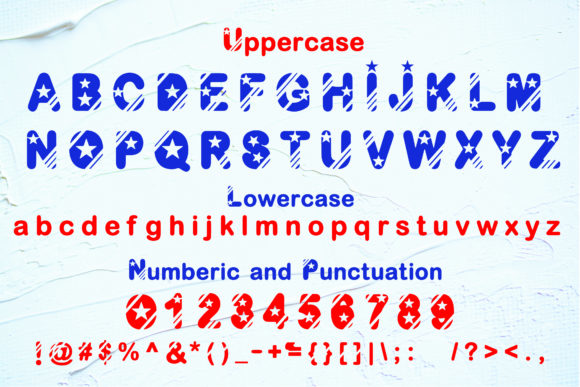 Fourth of July Font - Preview 1