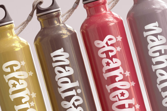 Glowing Star Font - Preview 6
