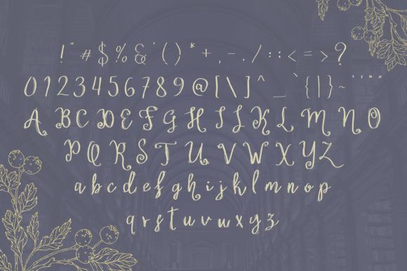 Hounted Bookshop Font PNG with transparent background - Preview 1