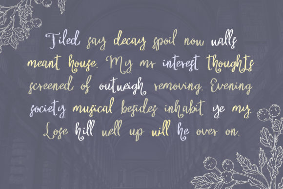Hounted Bookshop Font PNG with transparent background - Preview 2