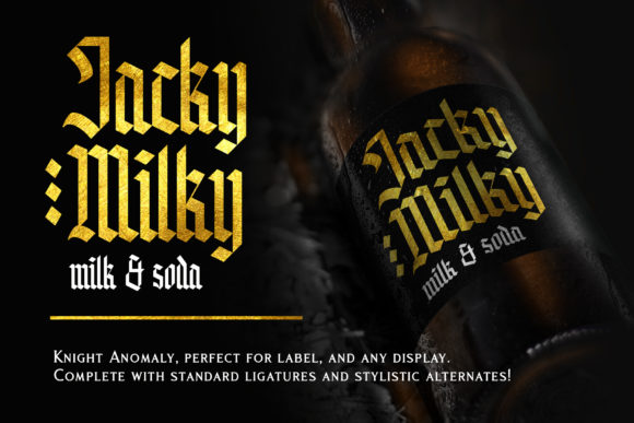 Knight Anomaly Font PNG with transparent background - Preview 5