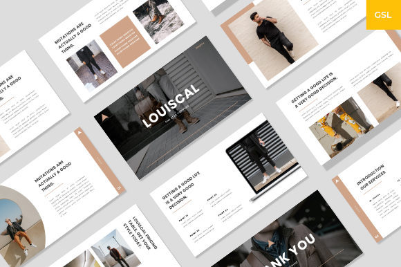 Louiscal Creative Google Slides Template