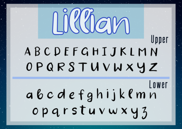 Lillian Font PNG with transparent background - Preview 2