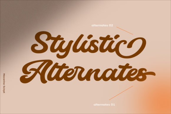 Nocarine Script Font PNG with transparent background - Preview 2
