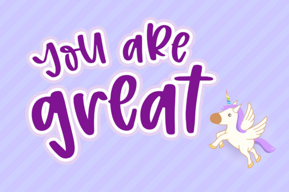 Purple Hope Font PNG with transparent background - Preview 4