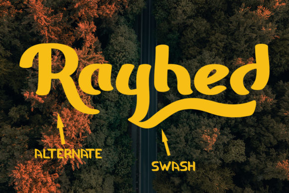 Rayhed Font PNG with transparent background - Preview 6