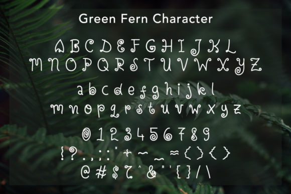 Green Fern Font - Preview 4