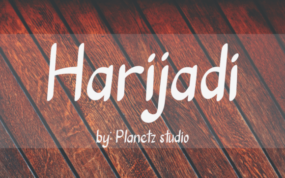 Harijadi Font PNG with transparent background - Preview 1