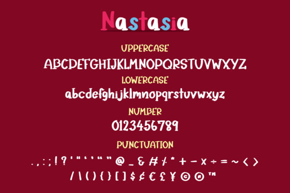 Nastasia Font PNG with transparent background - Preview 2