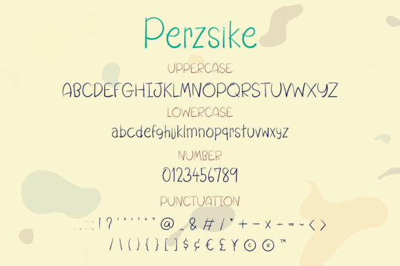 Perzsike Font PNG with transparent background - Preview 2