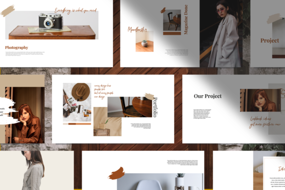 Preview of Phovia - Lookbook Style Powerpoint fashion presentation template