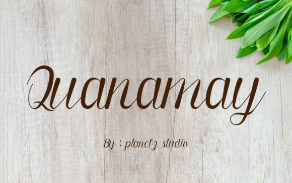 Quanamay Font PNG with transparent background - Preview 2
