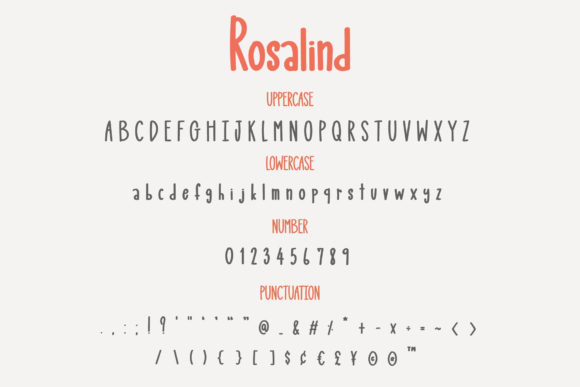 Rosalind Font PNG with transparent background - Preview 2