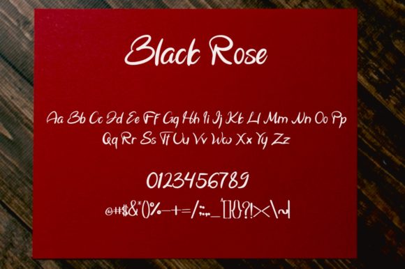 Black Rose Font - Preview 4