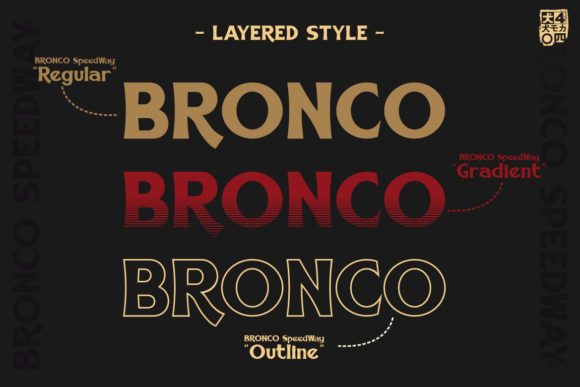 Bronco Speedway Font - Preview 1
