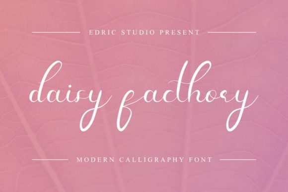 Daisy Facthory Font PNG with transparent background - Preview 1