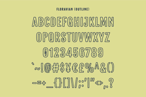 Floravian Font PNG with transparent background - Preview 2