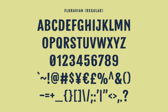 Floravian Font PNG with transparent background - Preview 3