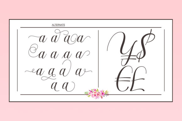 Genta Font PNG with transparent background - Preview 3