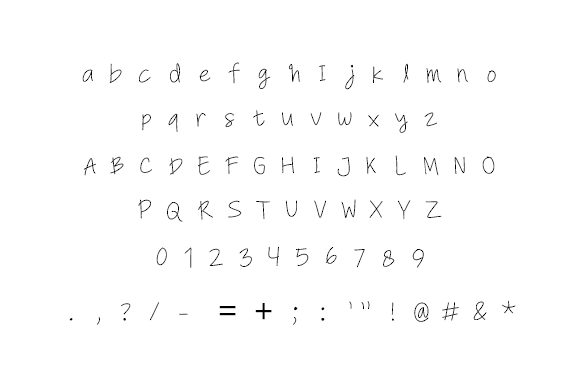 Hisikilii Font PNG with transparent background - Preview 1