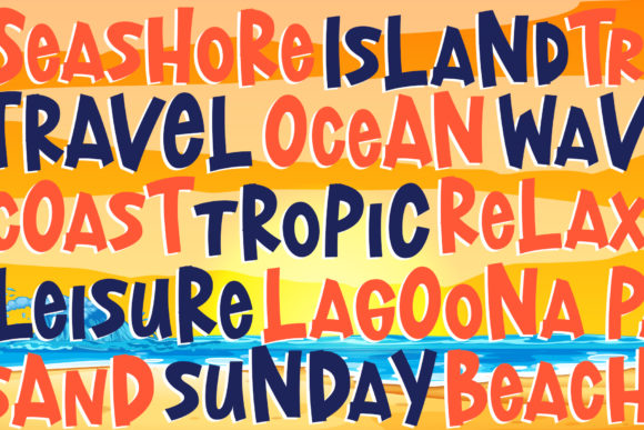 Lost Island Font PNG with transparent background - Preview 1