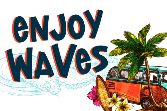 Lost Island Font PNG with transparent background - Preview 2