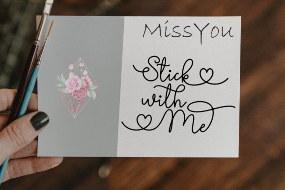 Mono Love Font PNG with transparent background - Preview 5