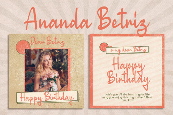 Retro Sign Font PNG with transparent background - Preview 2