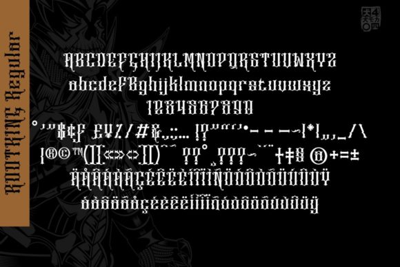 RootKing Font PNG with transparent background - Preview 1