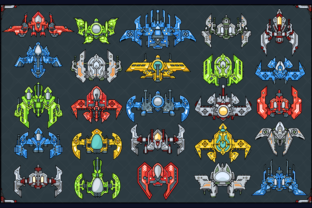 Spaceship Creation Kit - Game Assets Graphic by pixaroma · Creative Fabrica