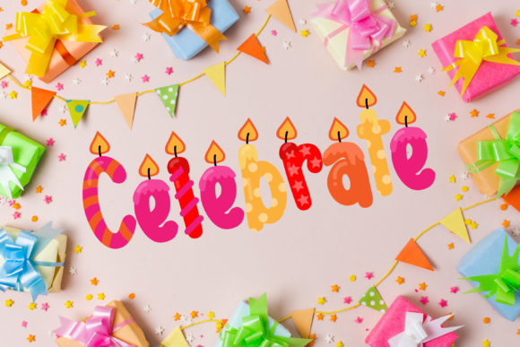 Birthday Wishes  Duo Font - Preview 2