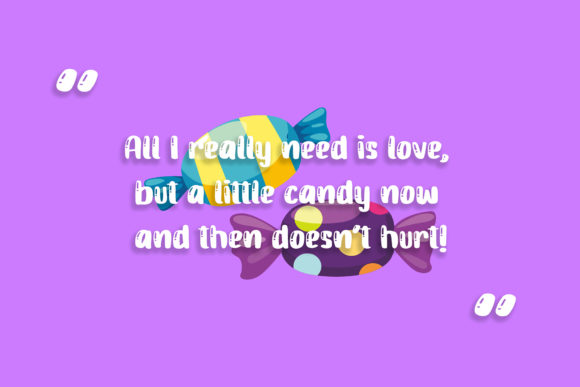 Candy Jelly Playful Display Font - Preview 5