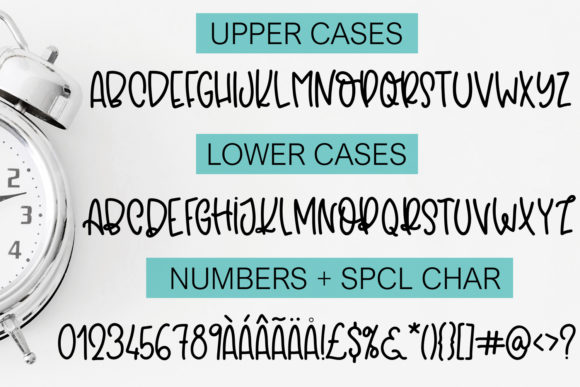 Clock Watcher Font PNG with transparent background - Preview 1