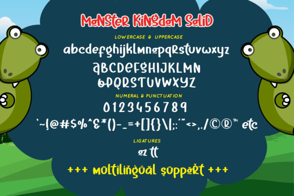 Monster Kingdom Font PNG with transparent background - Preview 5