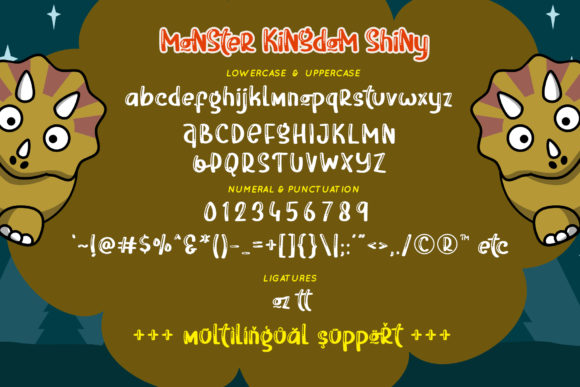 Monster Kingdom Font PNG with transparent background - Preview 6