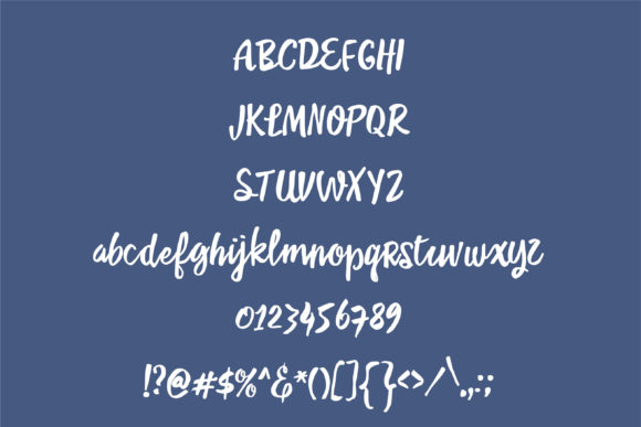 PN Spoken Word Font PNG with transparent background - Preview 3