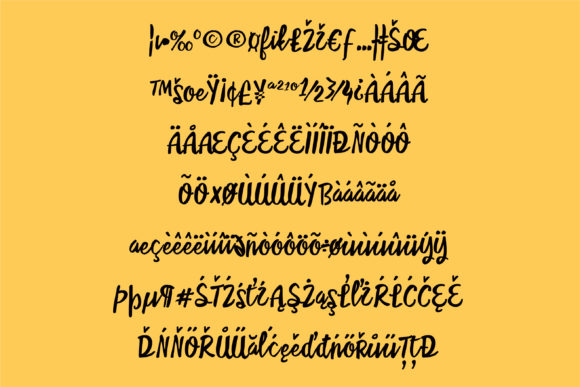 PN Spoken Word Font PNG with transparent background - Preview 4