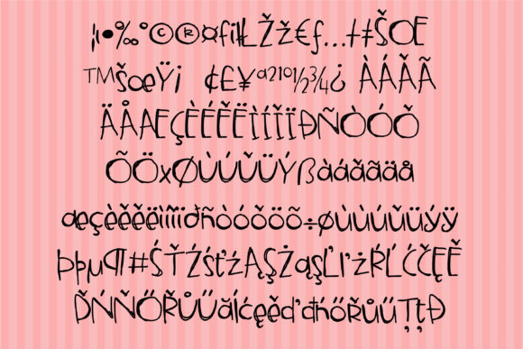 Potty Training Font PNG with transparent background - Preview 3