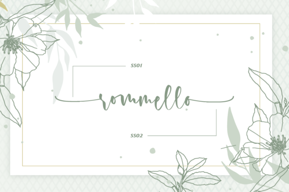Rossi Mithori Font PNG with transparent background - Preview 1