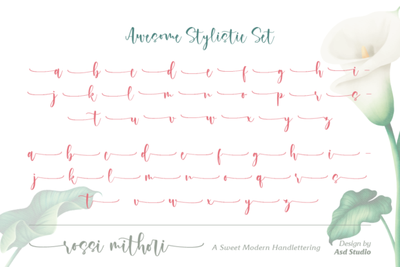 Rossi Mithori Font PNG with transparent background - Preview 3