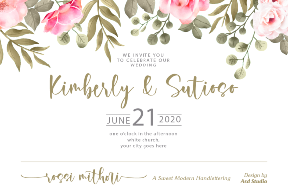 Rossi Mithori Font PNG with transparent background - Preview 5