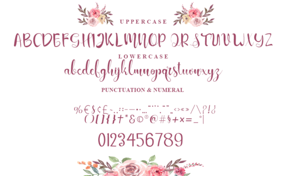 Sanillase Font PNG with transparent background - Preview 3