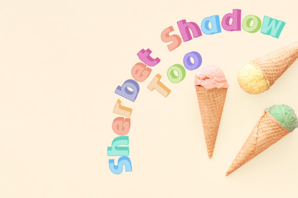 Sherbet Shadow Duo Font PNG with transparent background - Preview 1