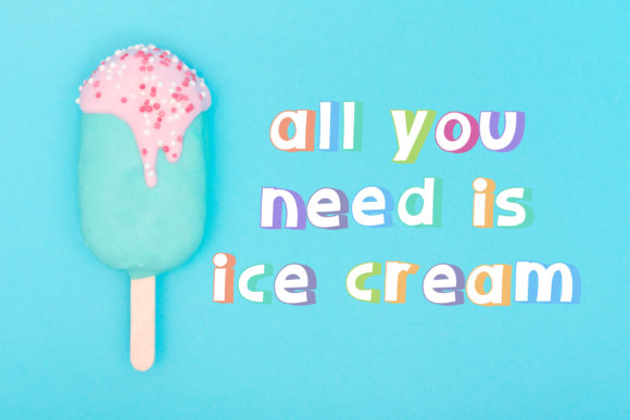 Sherbet Shadow Duo Font PNG with transparent background - Preview 3