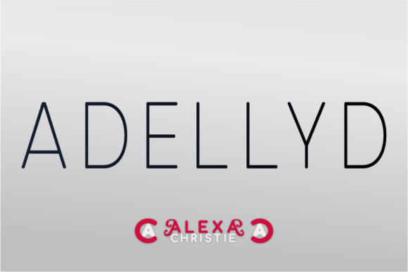 Adellyd Sans Serif Font By A Christie