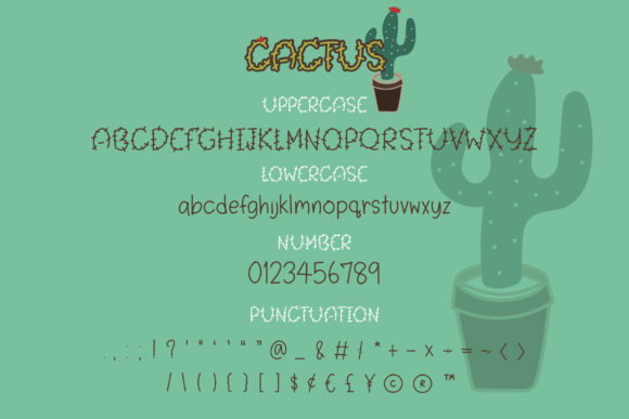 Cactus Font - Preview 3