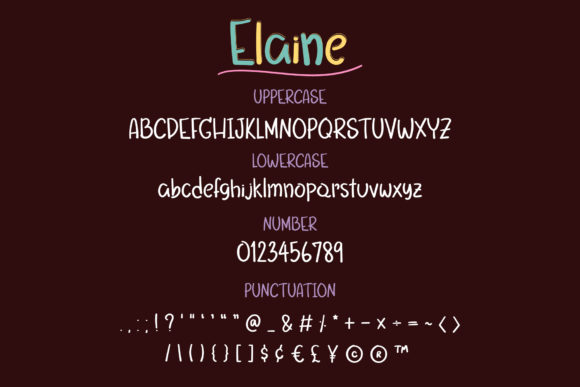 Elaine Font - Preview 2