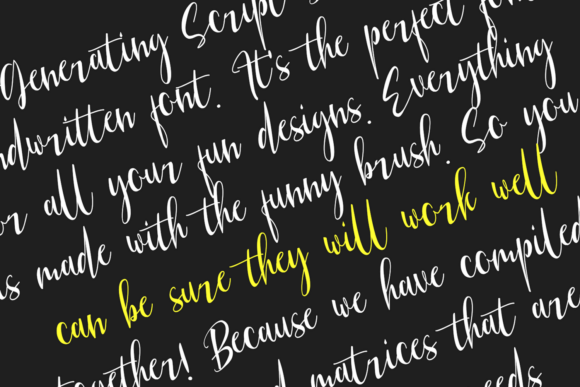 Generating Font - Preview 3