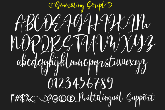 Generating Font - Preview 4
