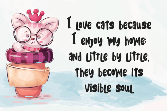 Meoowly Font PNG with transparent background - Preview 2
